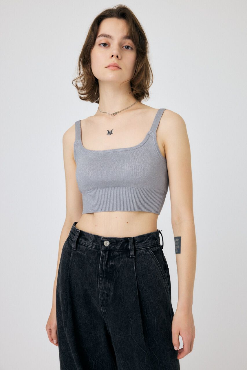 MOUSSY「BOXY ブラトップ」|チューブトップ|L/GRY1