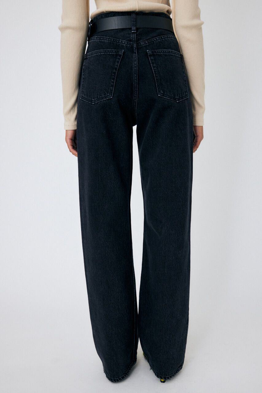 MOUSSY「HW 90S ブラックストレートデニム」|デニム|