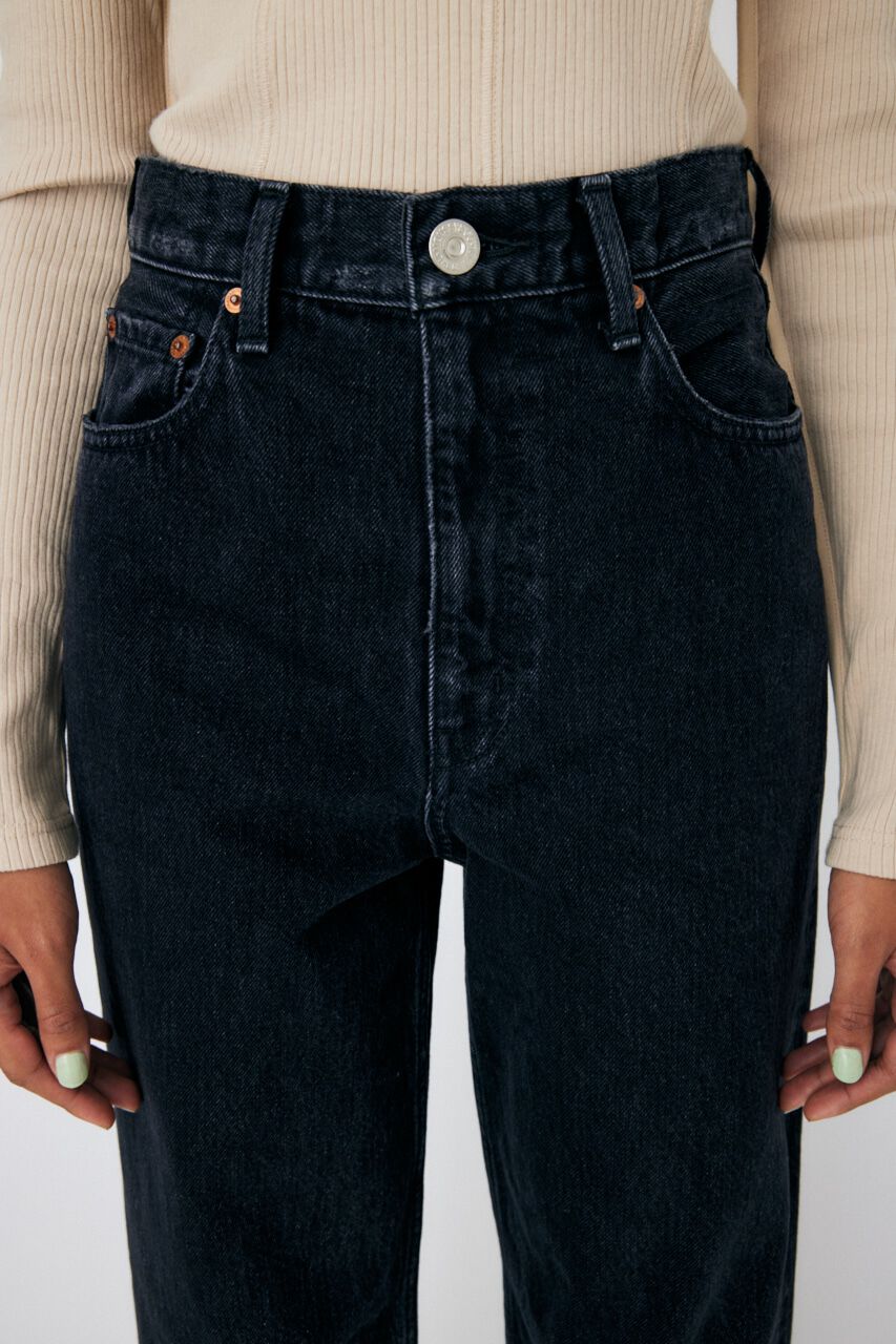 MOUSSY「HW 90S ブラックストレートデニム」|デニム|