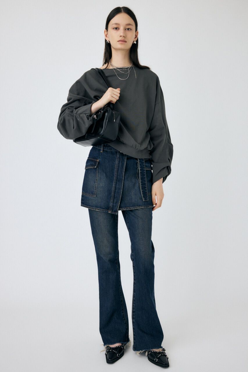 MOUSSY「WRAP デニムミニスカート」|スカート|D/BLU3