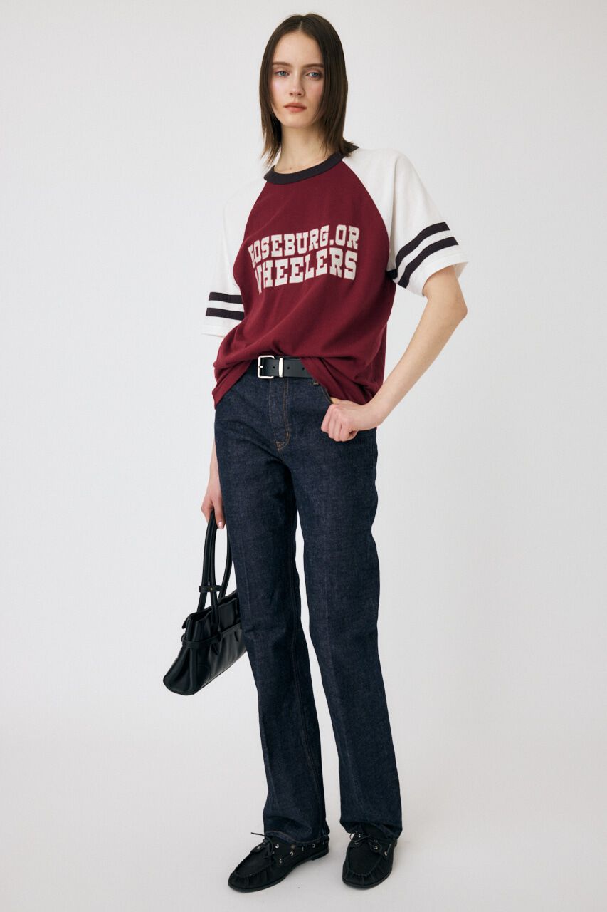 MOUSSY「WHEELERS ラグラン TEE」|Tシャツ・カットソー|