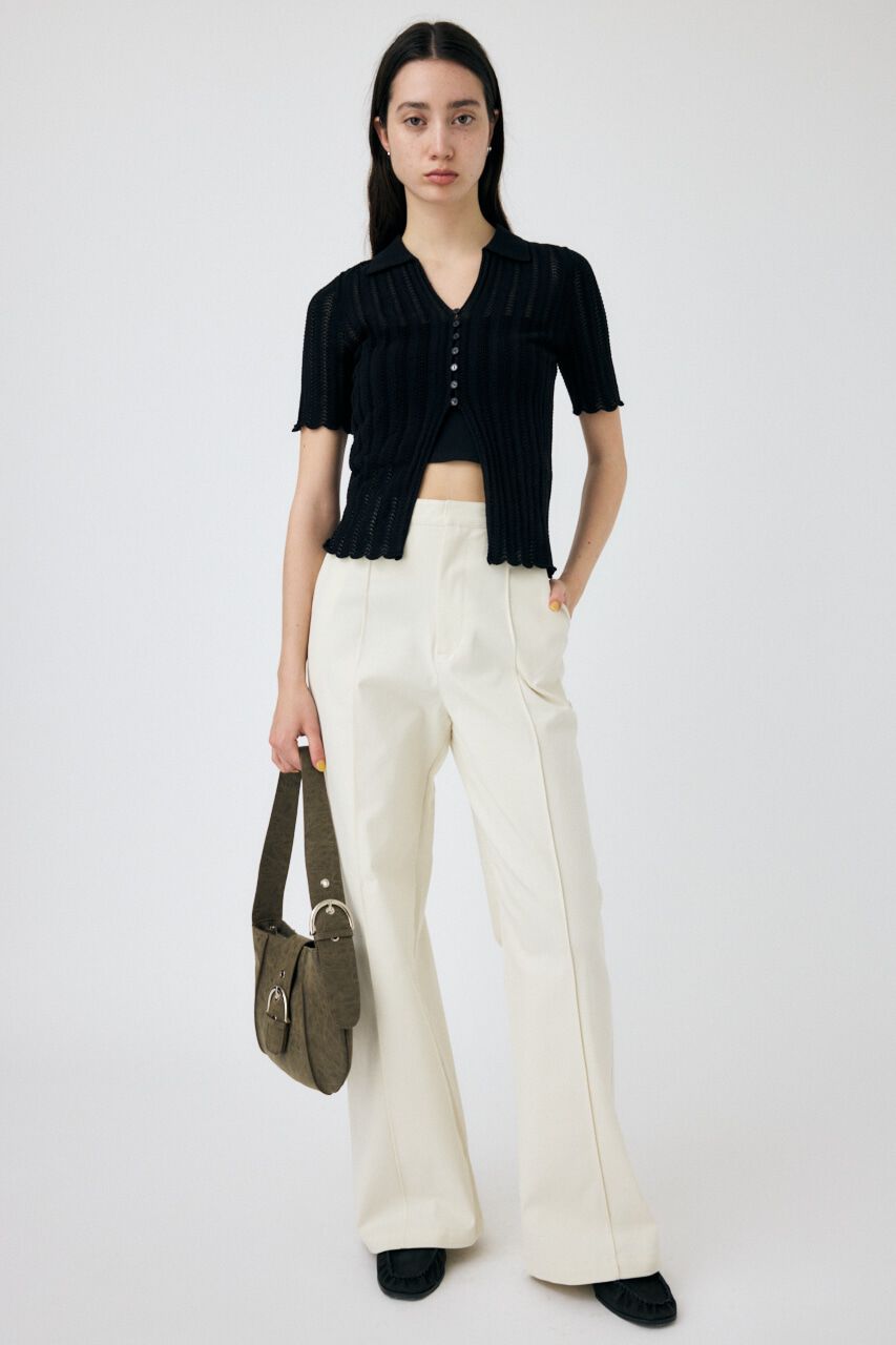 MOUSSY「COTTON KNIT OPENWORK カーディガン」|ニット・セーター|