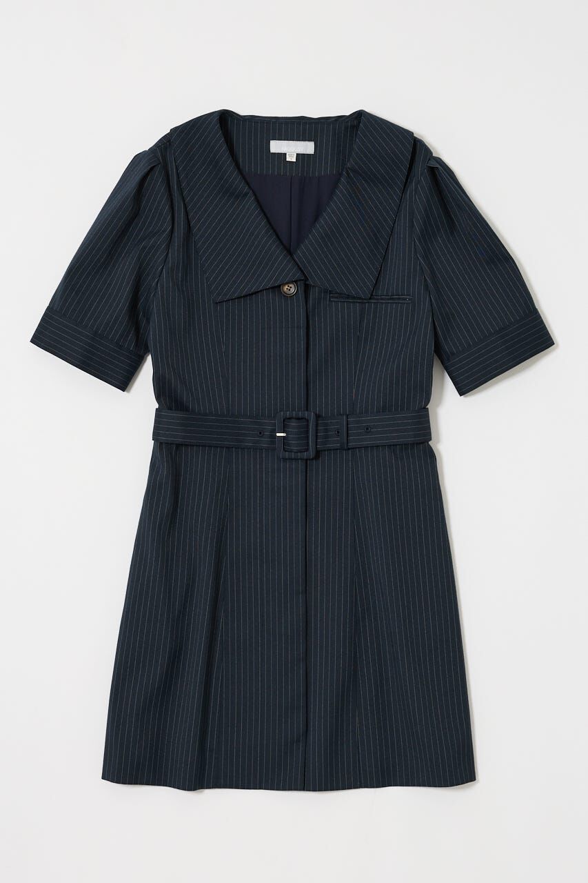 MOUSSY「BIG COLLAR MINI ドレス」|ワンピース|