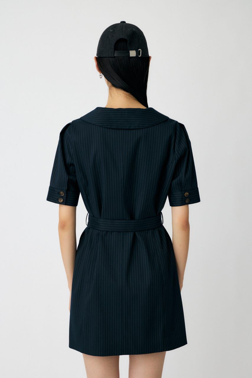 MOUSSY「BIG COLLAR MINI ドレス」|ワンピース|