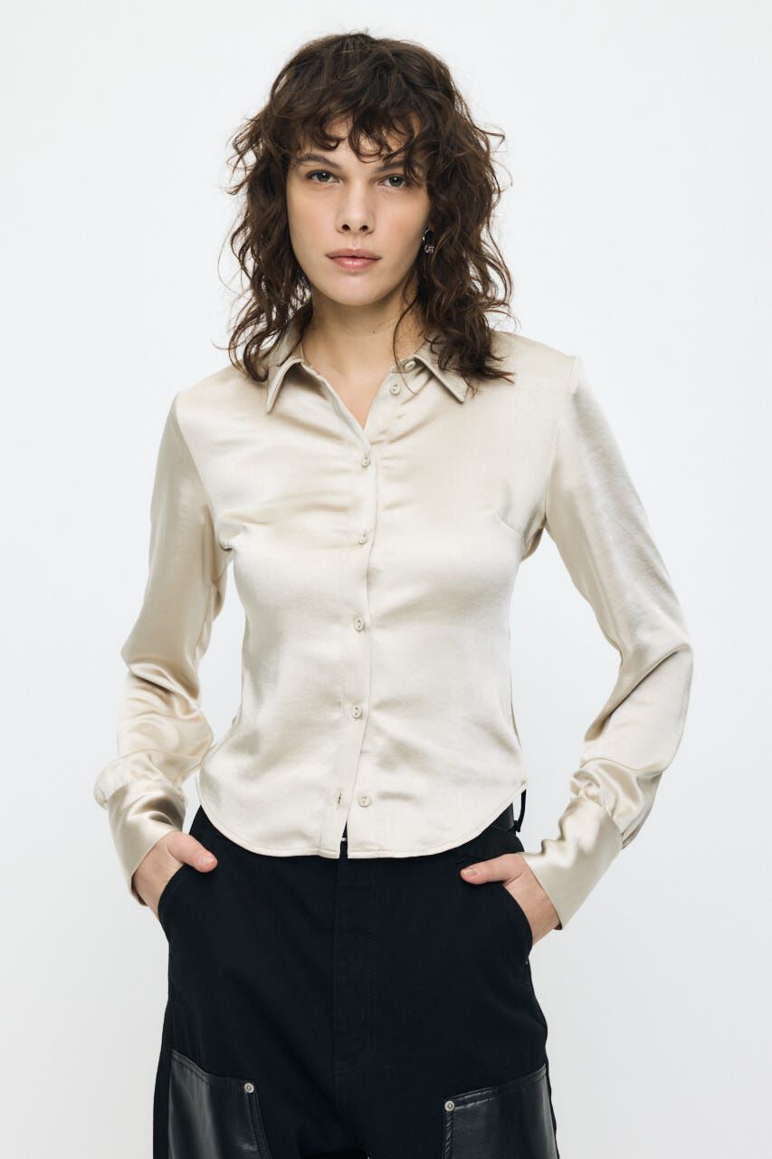 MOUSSY「SATIN FIT シャツ」|シャツ・ブラウス|IVOY3