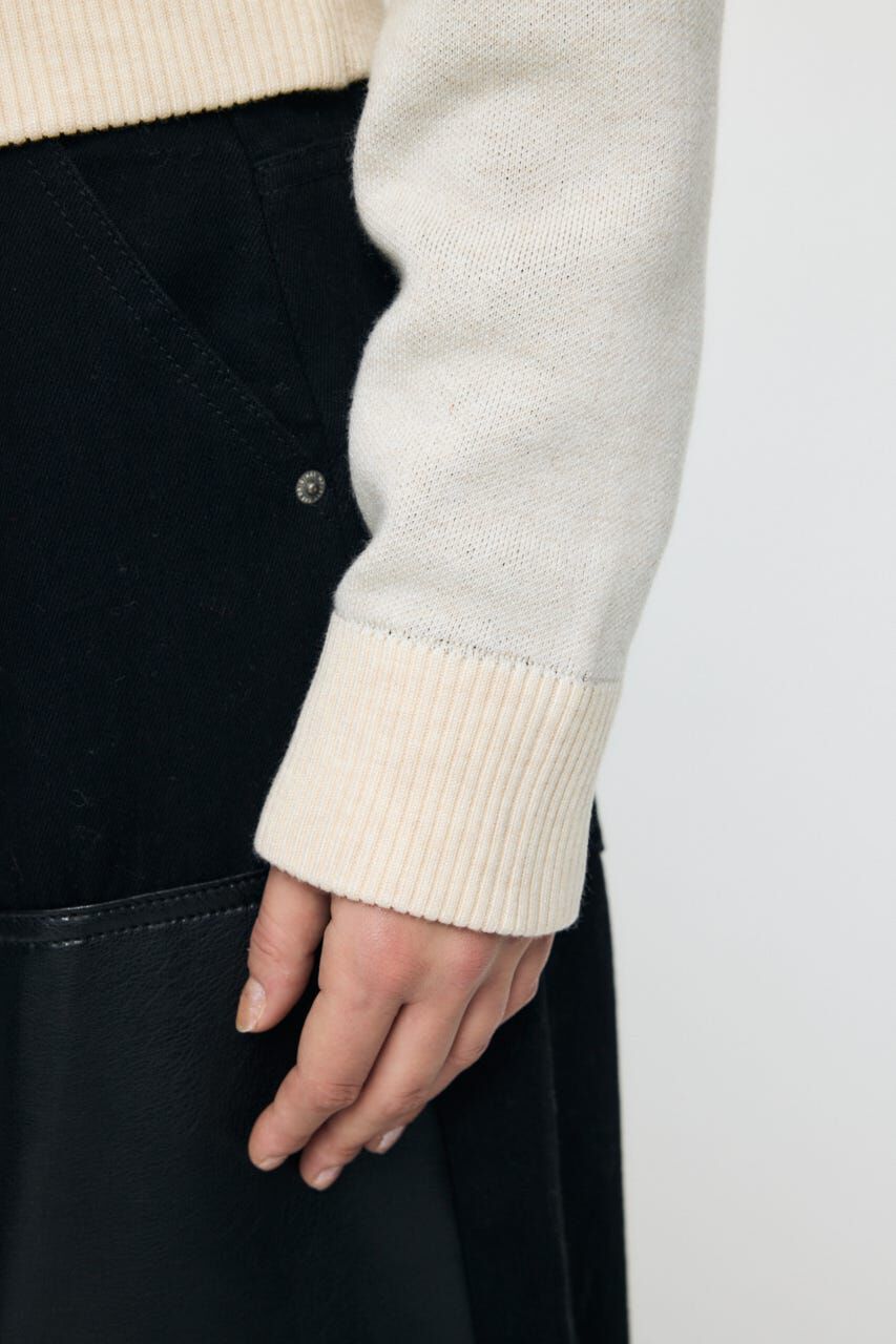 MOUSSY「LETTERED HALF ZIPセーター」|ニット・セーター|