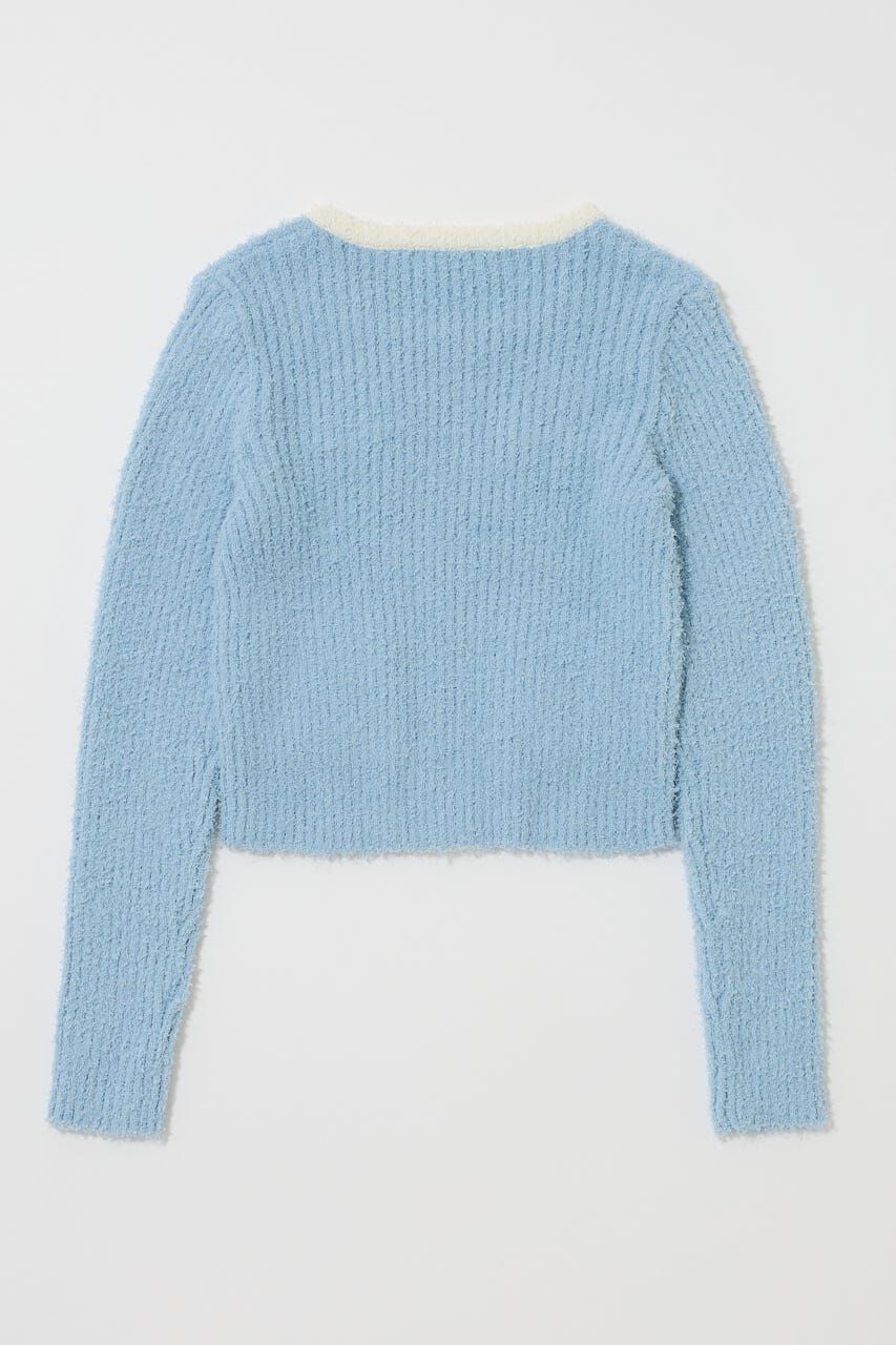 MOUSSY「FANCY YARN BI COLOR カーディガン」|カーディガン|