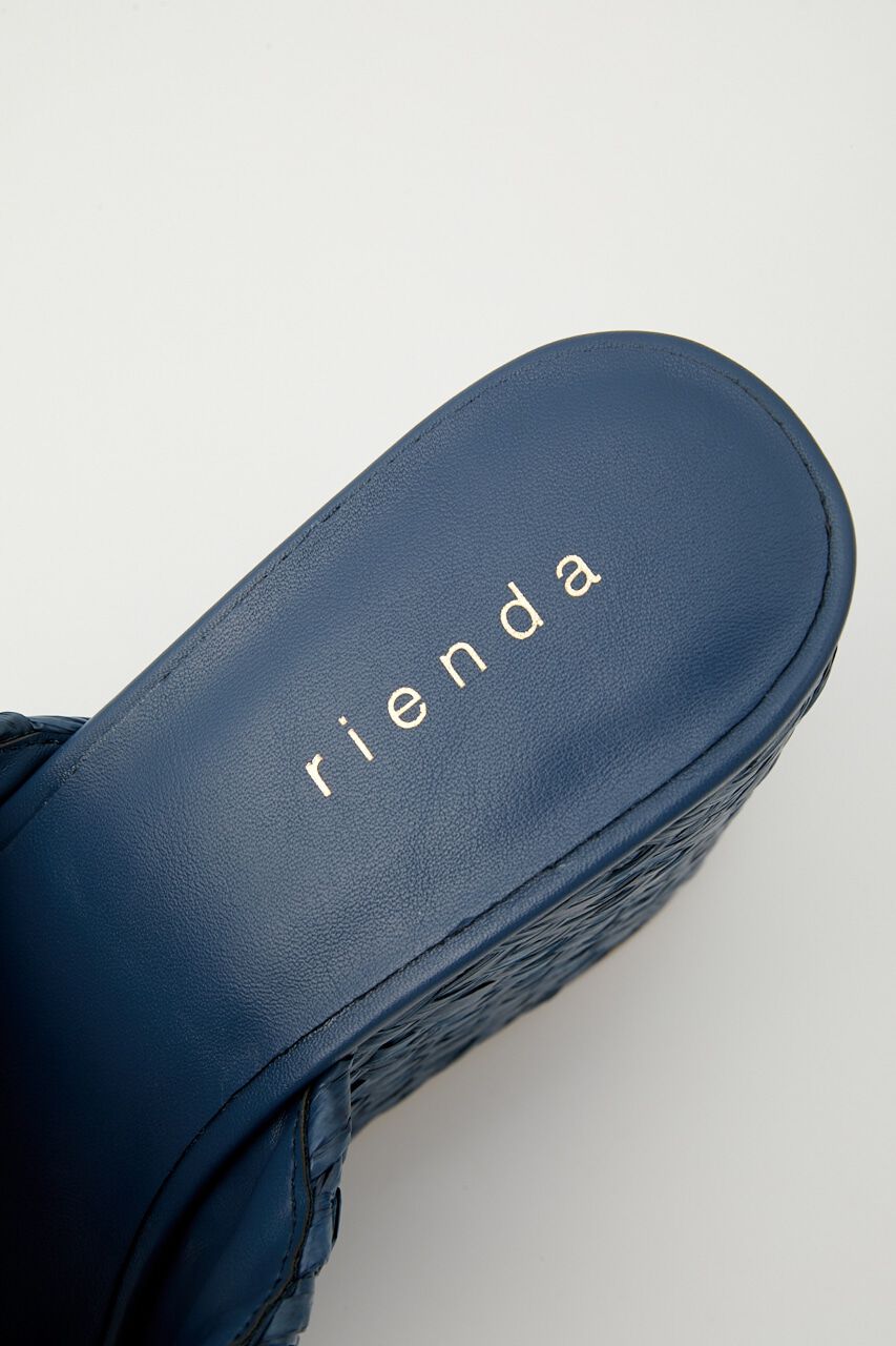 rienda「ボリュームスクエアサンダル」|サンダル|