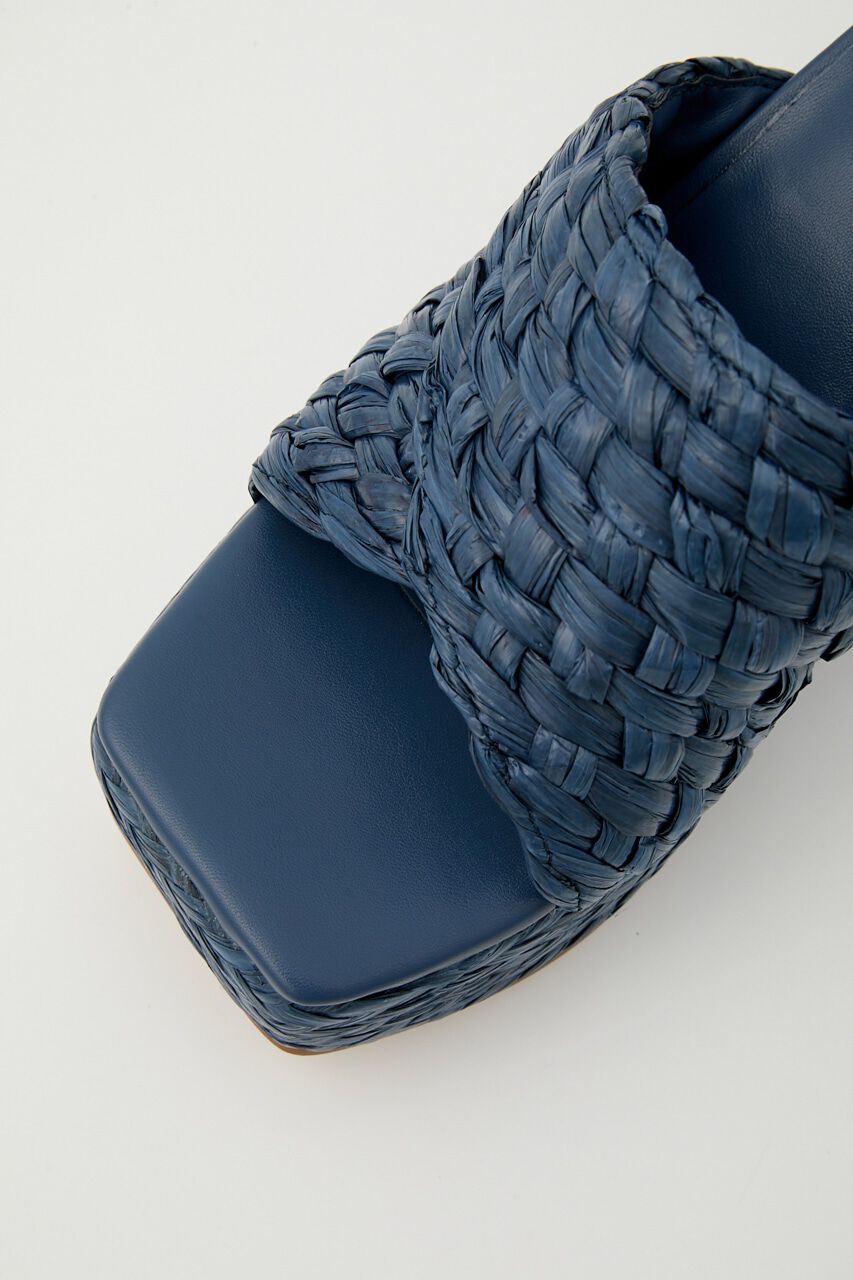 rienda「ボリュームスクエアサンダル」|サンダル|