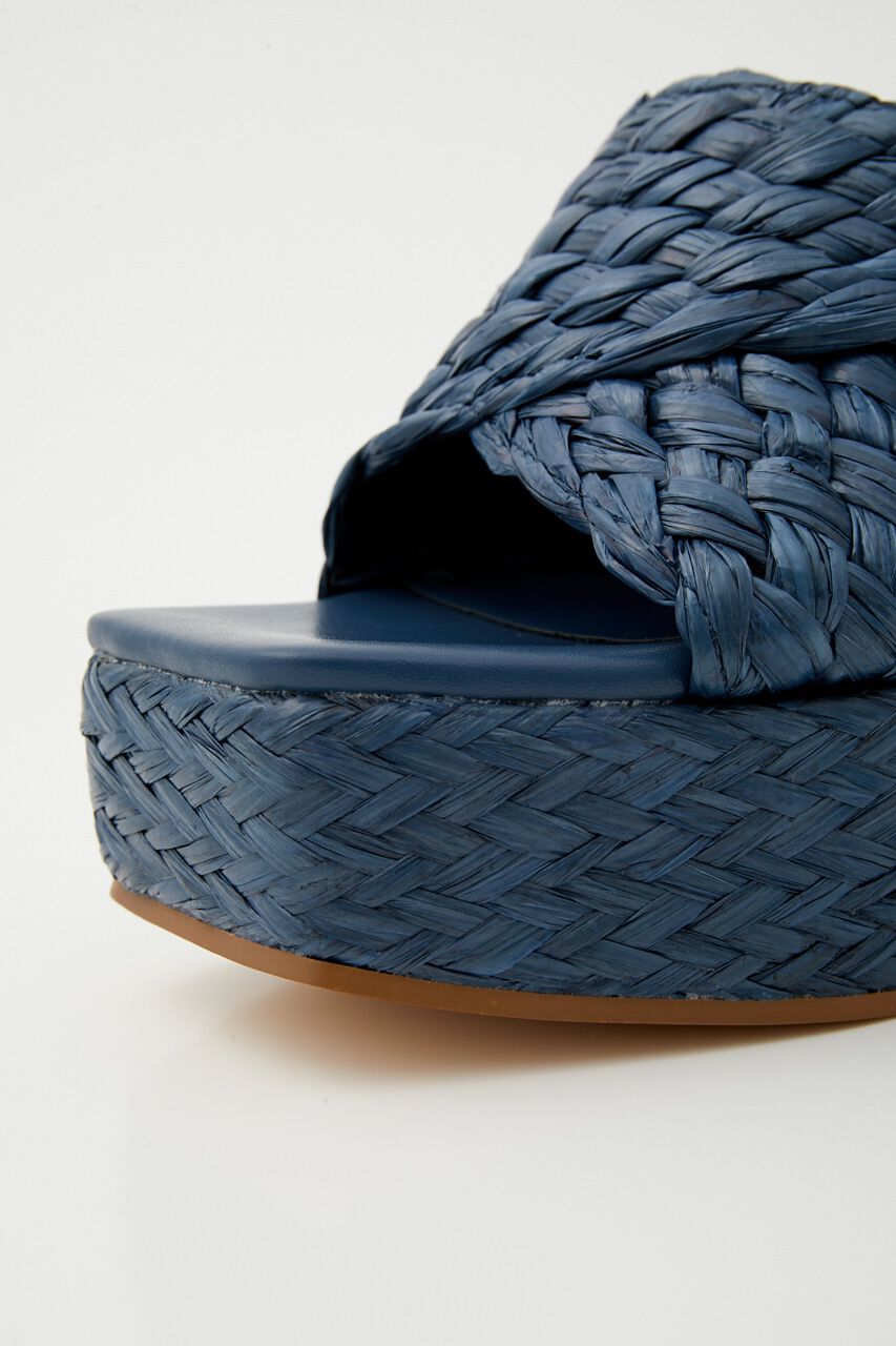 rienda「ボリュームスクエアサンダル」|サンダル|