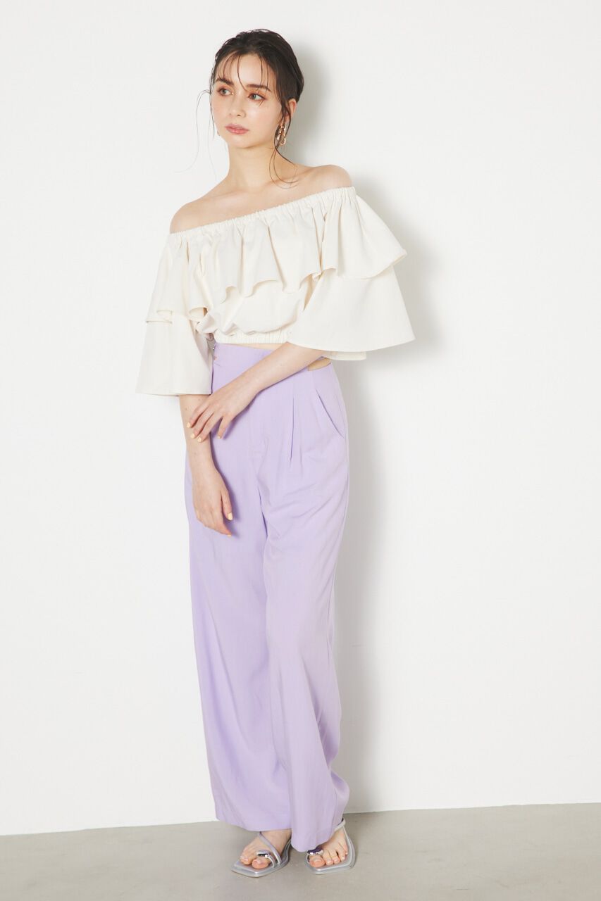 rienda「オープンウエストBELT H/W PT」|その他|