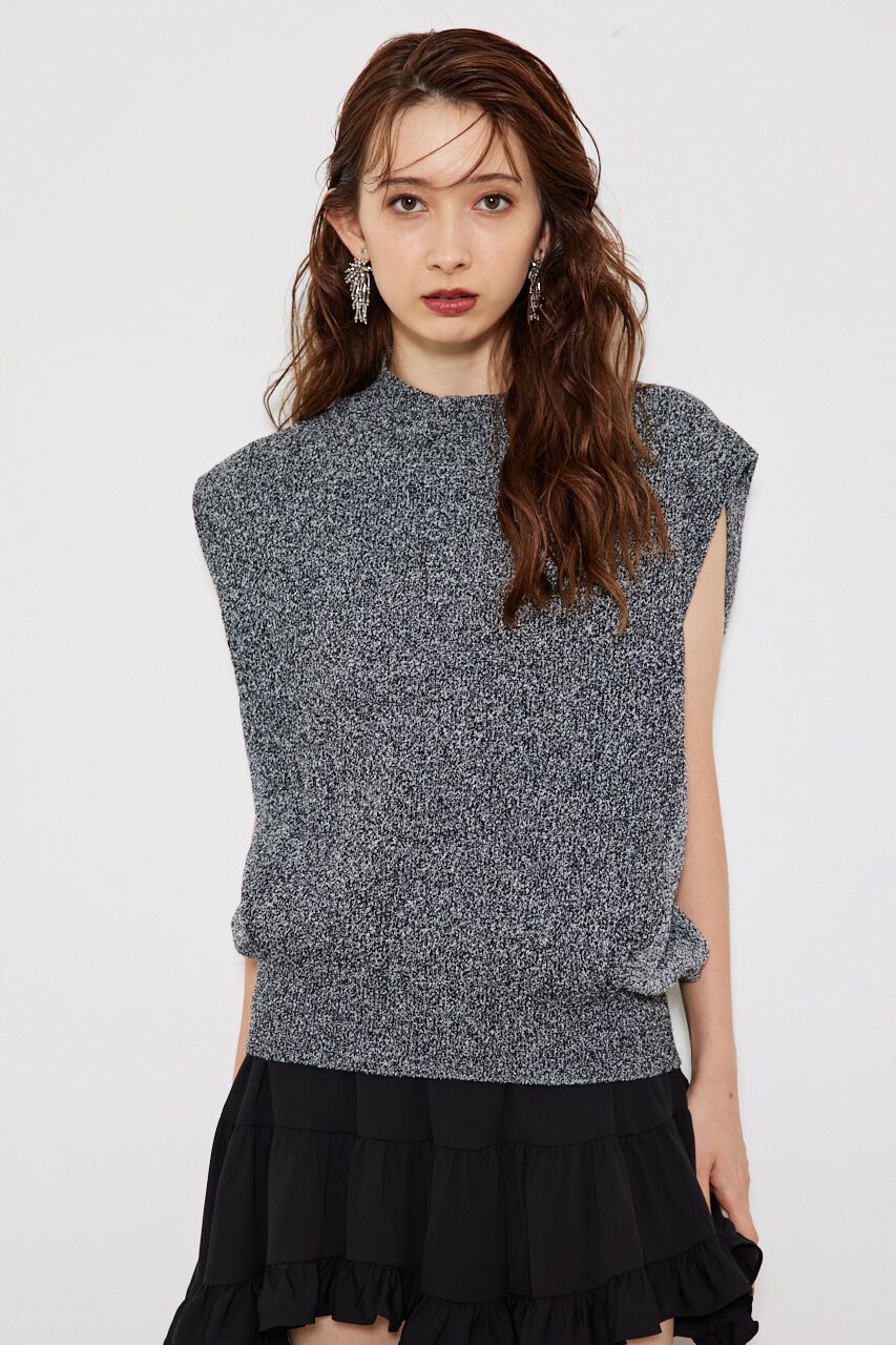 rienda「タックショルダーKnit TOP」|ニット・セーター|