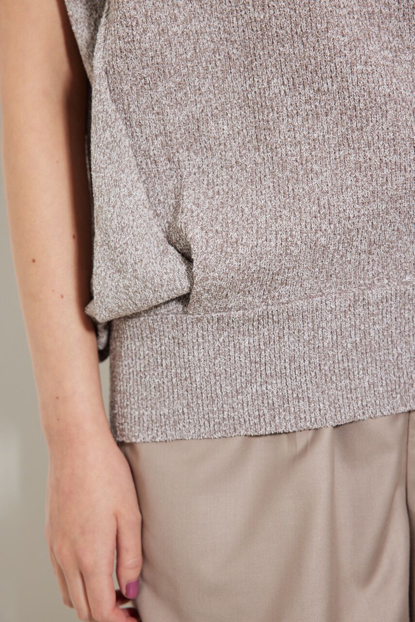 rienda「タックショルダーKnit TOP」|ニット・セーター|