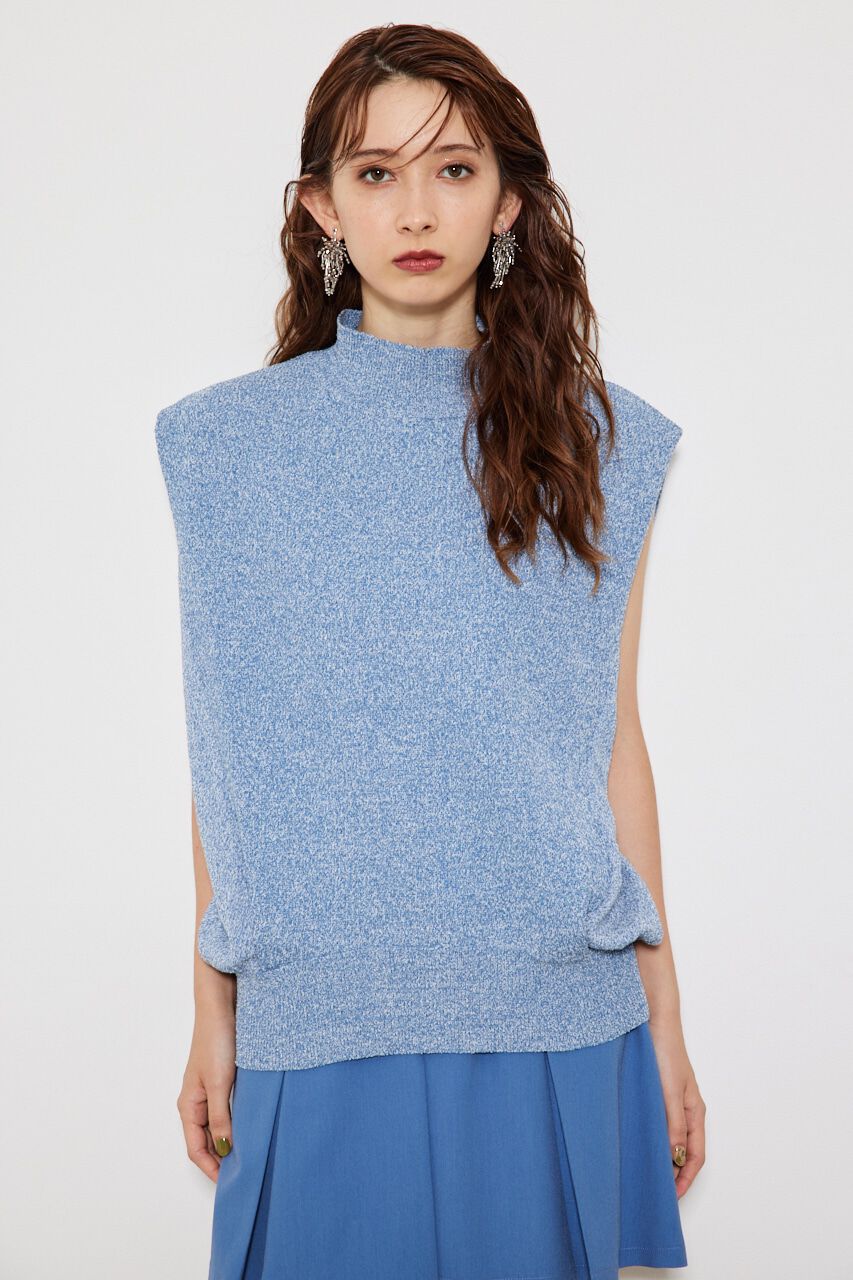 rienda「タックショルダーKnit TOP」|ニット・セーター|