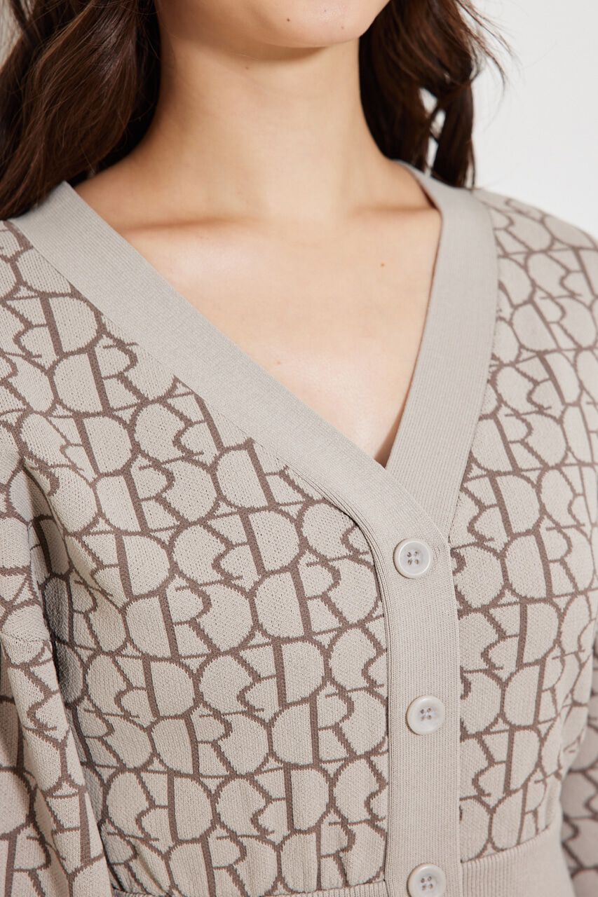 rienda「RモノグラムKnit OP」|ワンピース|