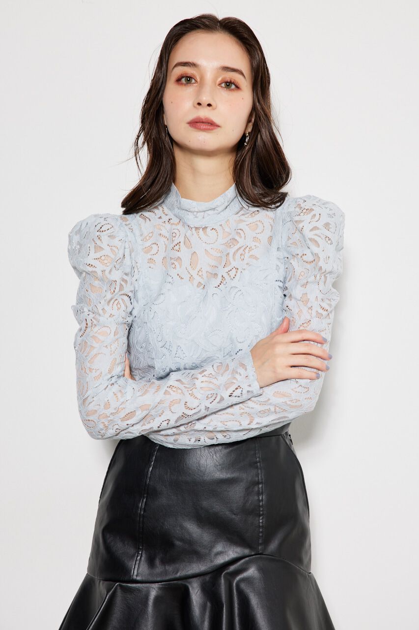 rienda「タックパフSLVレースBLS」|シャツ・ブラウス|