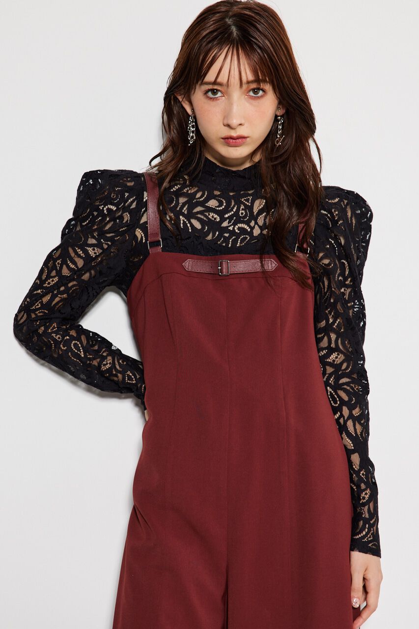 rienda「BELTデザインロンパース」|ワンピース|