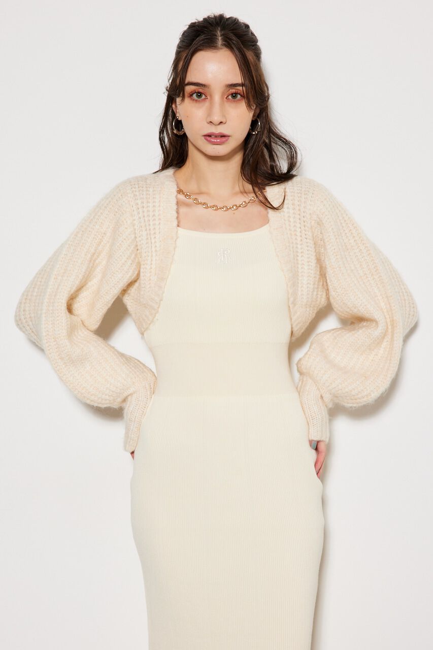 rienda「2WAY RRボレロタイトKnit OP」|ワンピース|