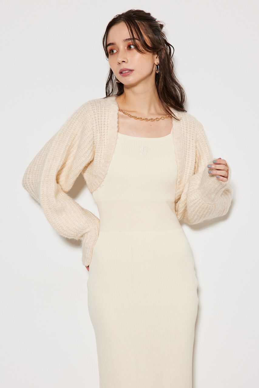 rienda「2WAY RRボレロタイトKnit OP」|ワンピース|