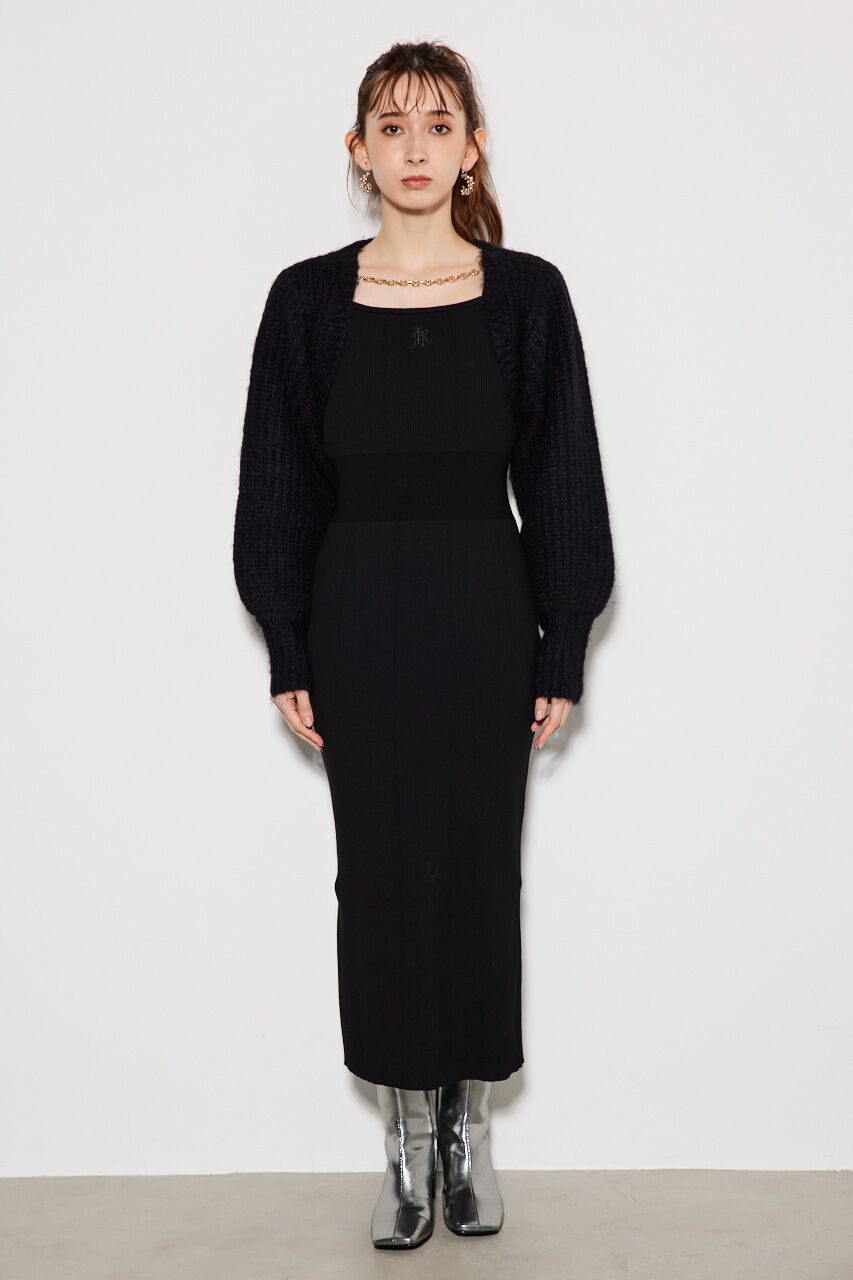 rienda「2WAY RRボレロタイトKnit OP」|ワンピース|