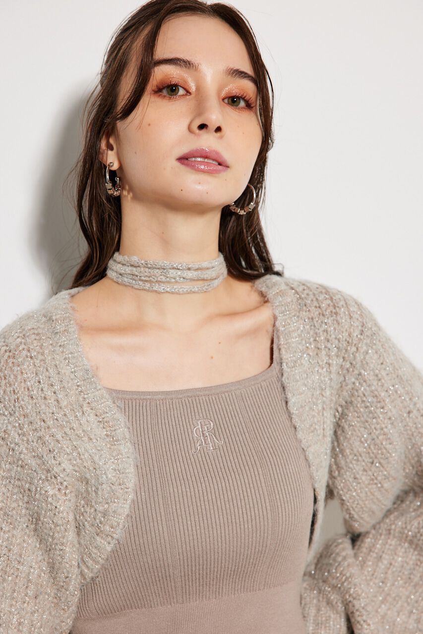 rienda「2WAY RRボレロタイトKnit OP」|ワンピース|