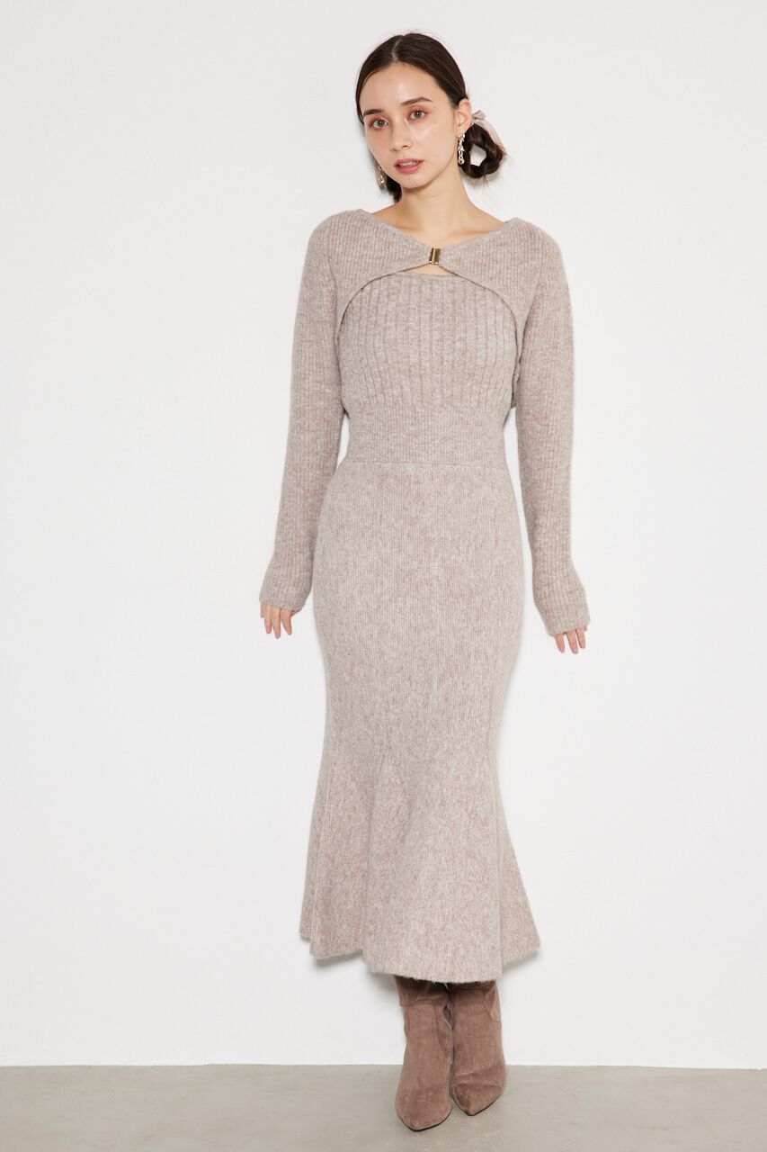 rienda「many way カーデSET Knit OP」|ワンピース|