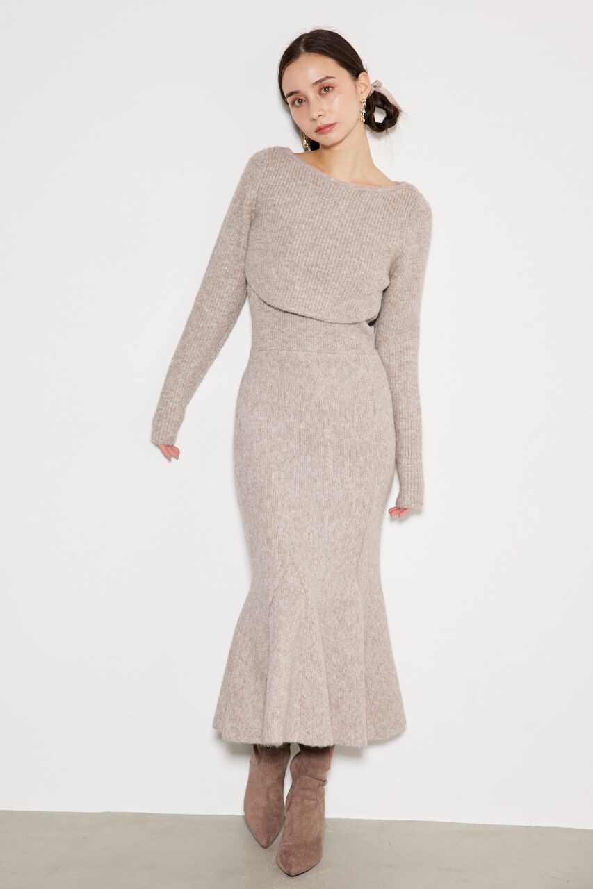 rienda「many way カーデSET Knit OP」|ワンピース|