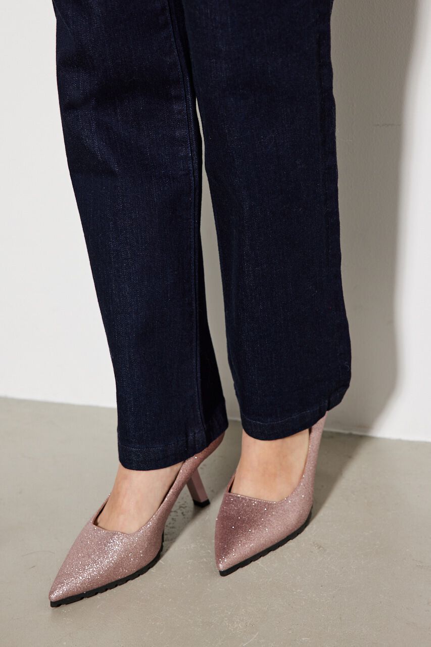 rienda「ベロアPKTテーパードDENIM PT」|デニム|