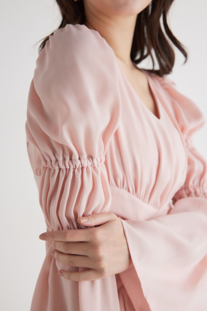 rienda「クロスBELTギャザーフレアOP」|ワンピース|