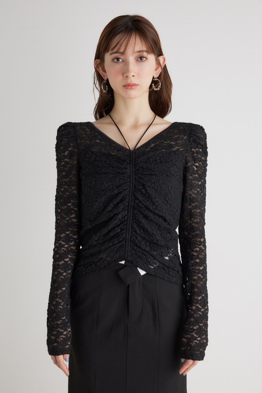 rienda「バンピーレースFIT TOP」|Tシャツ・カットソー|