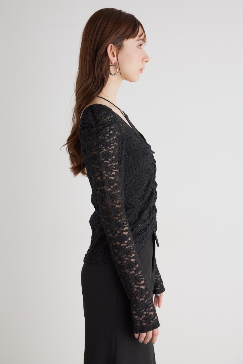 rienda「バンピーレースFIT TOP」|Tシャツ・カットソー|