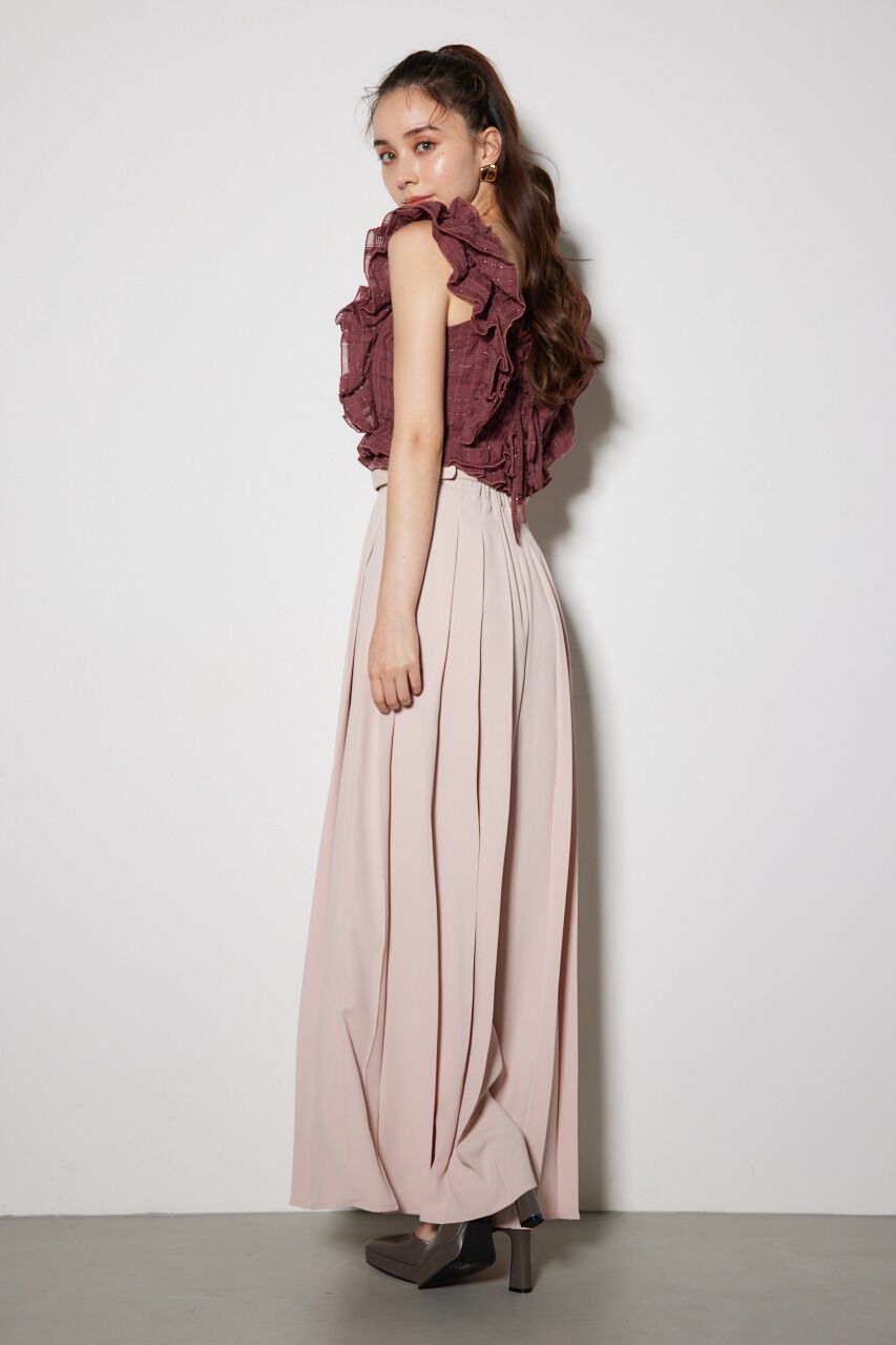 rienda「シャーリングペプラムトップス」|チュニック|