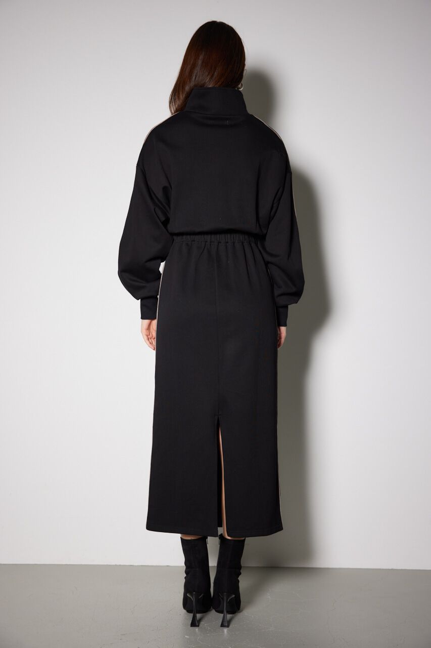 rienda「ハーフジップトラックスウェットタイトワンピース」|ワンピース|