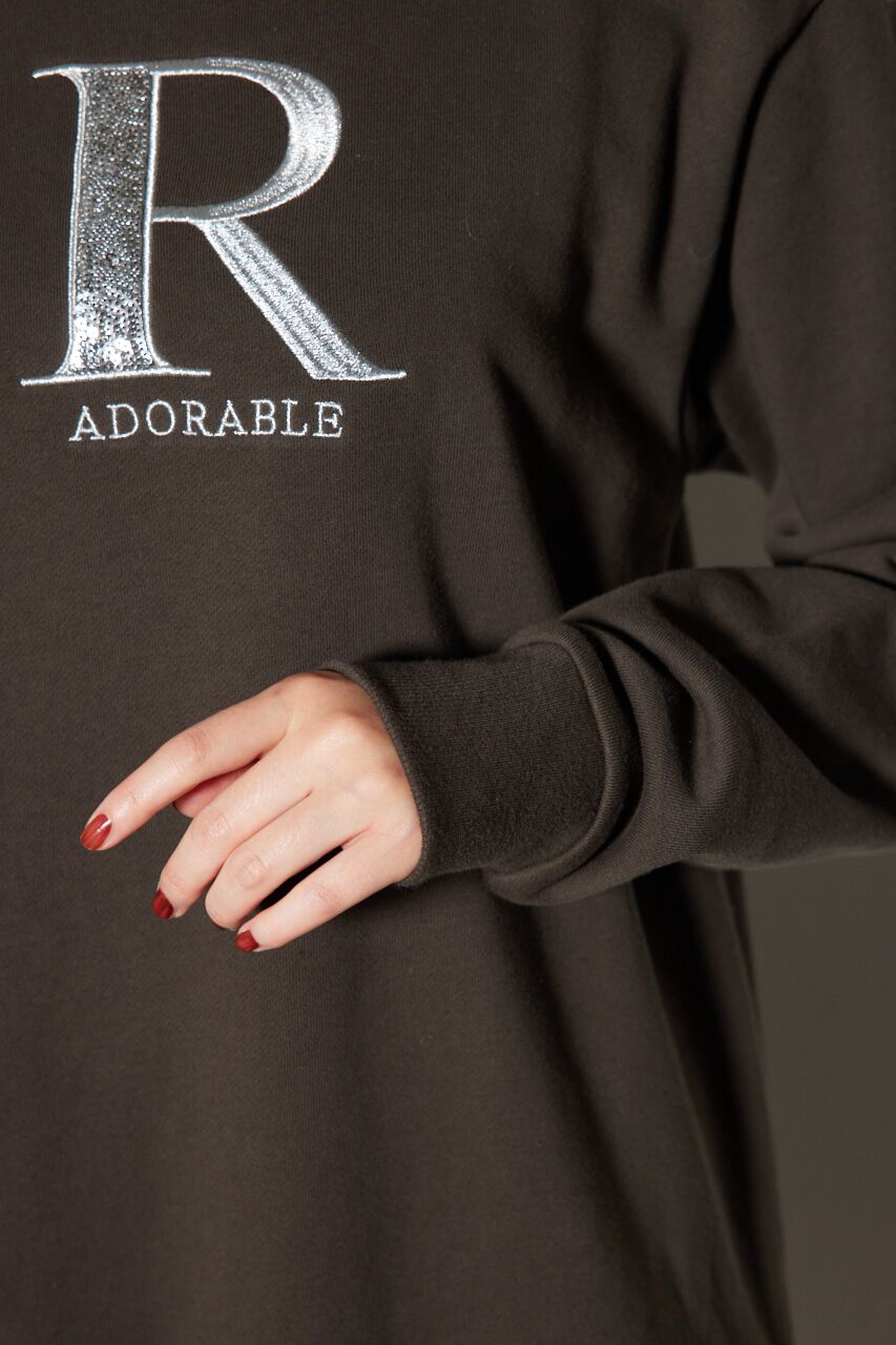 rienda「ティアードフリルスウェットミニワンピース」|ワンピース|