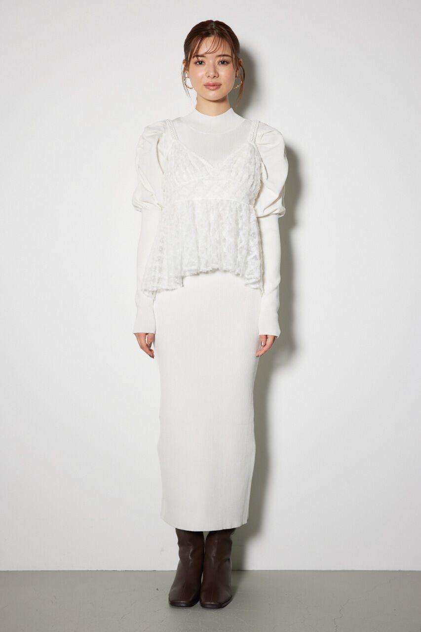 rienda「ビスチェセットニットワンピース」|ワンピース|