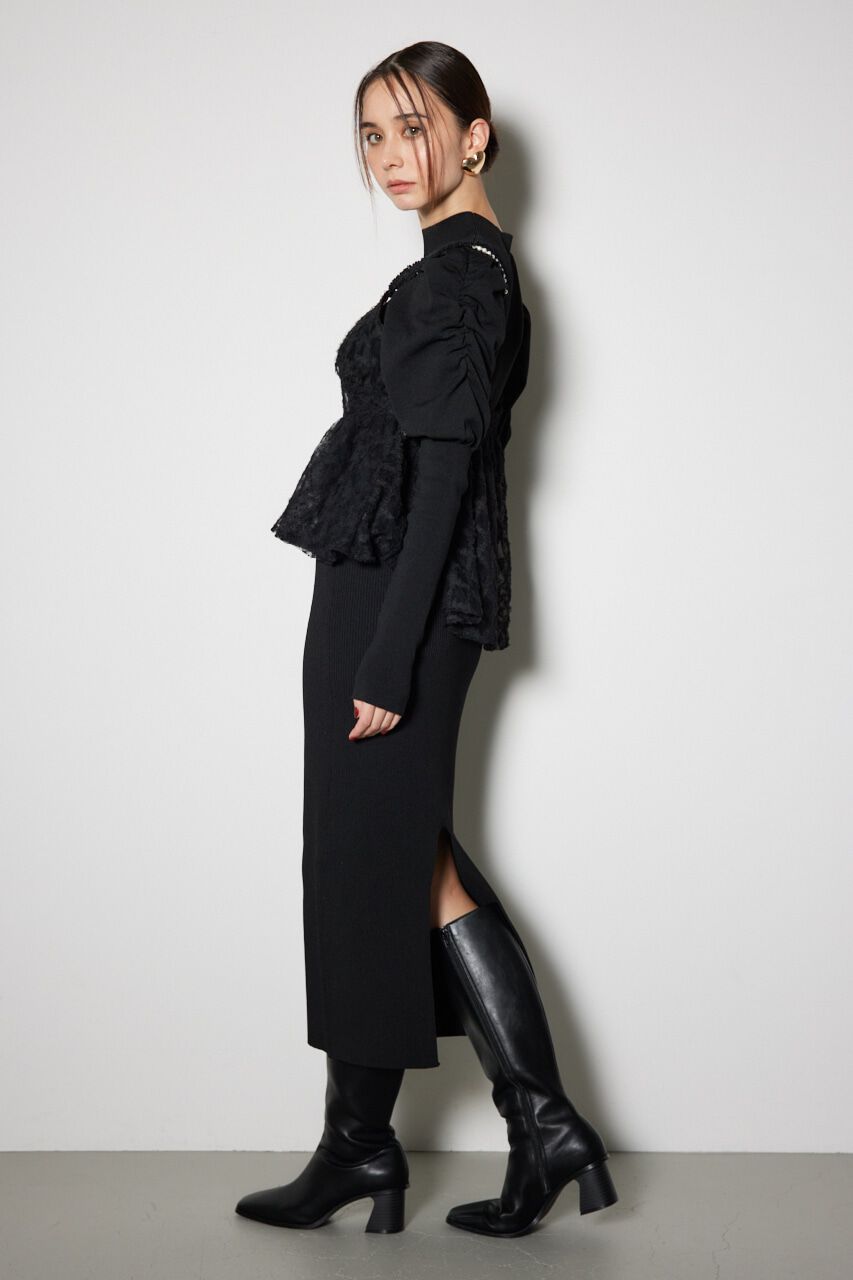 rienda「ビスチェセットニットワンピース」|ワンピース|