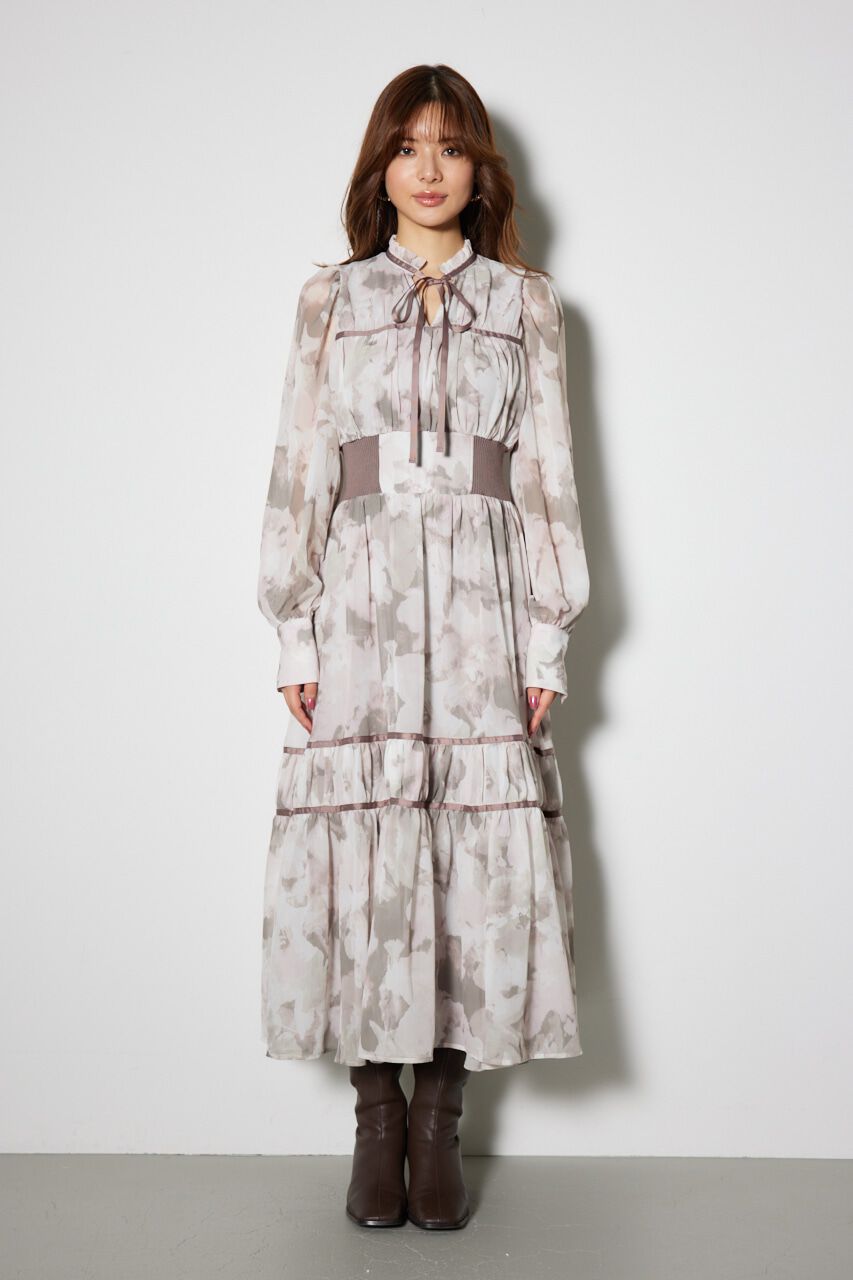 rienda「ニットコンビライクフレアワンピース」|ワンピース|