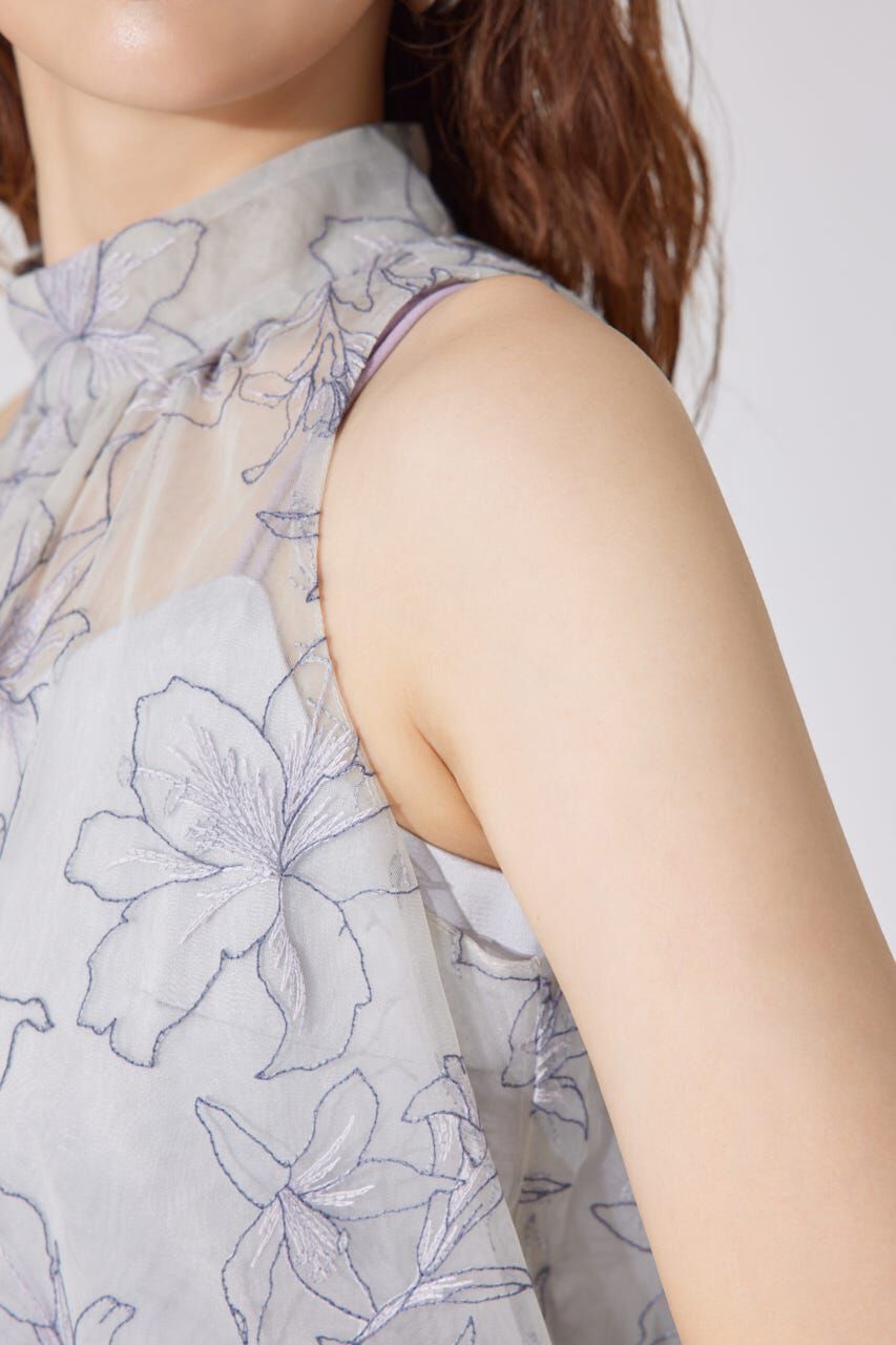 rienda「エンブロイダリーチュールブラウス」|シャツ・ブラウス|