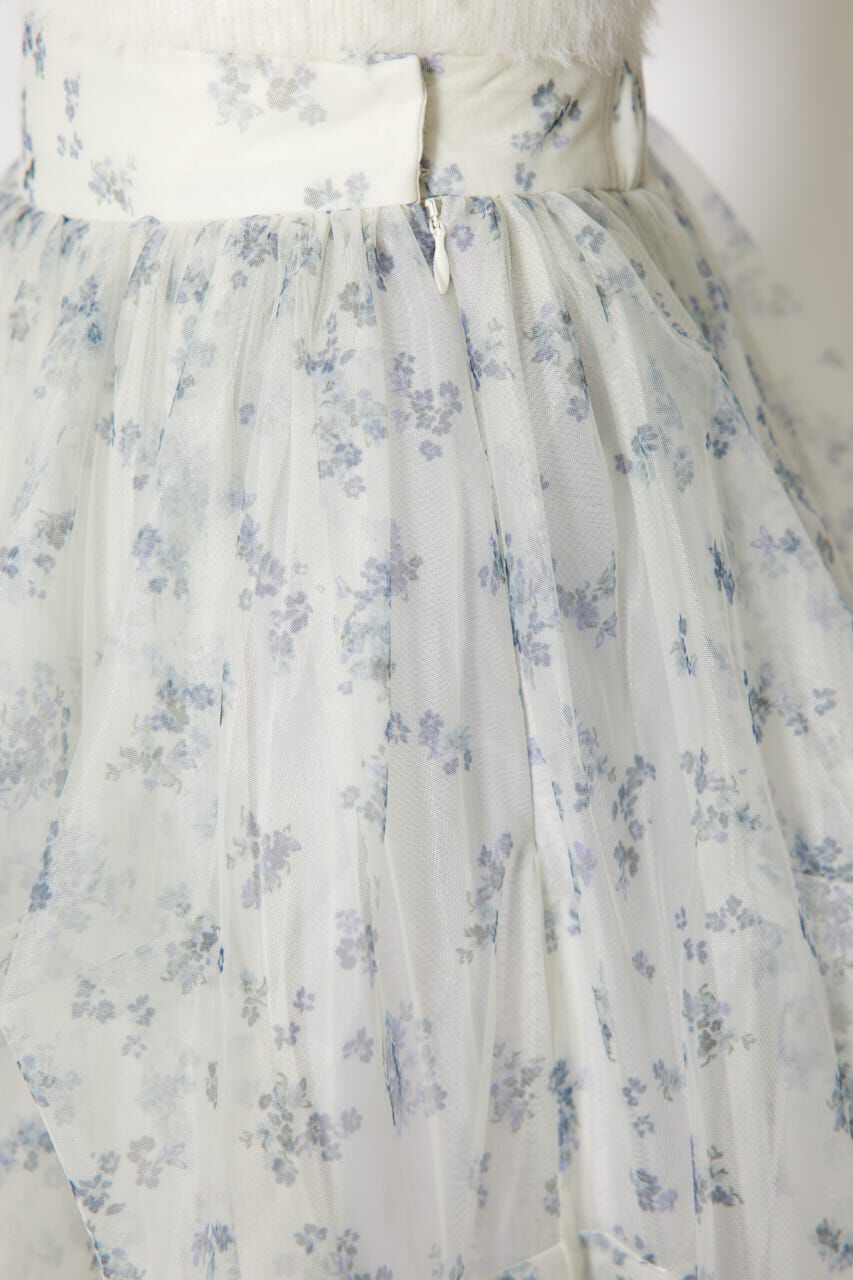 rienda「ランダムタックチュールスカート」|スカート|