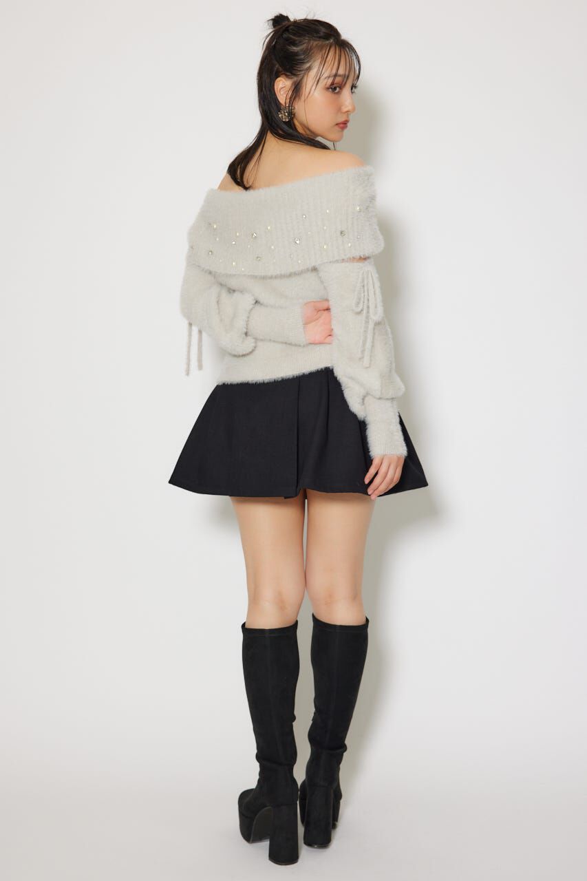 rienda「オフショルシャギーレディーニットトップス」|ニット・セーター|