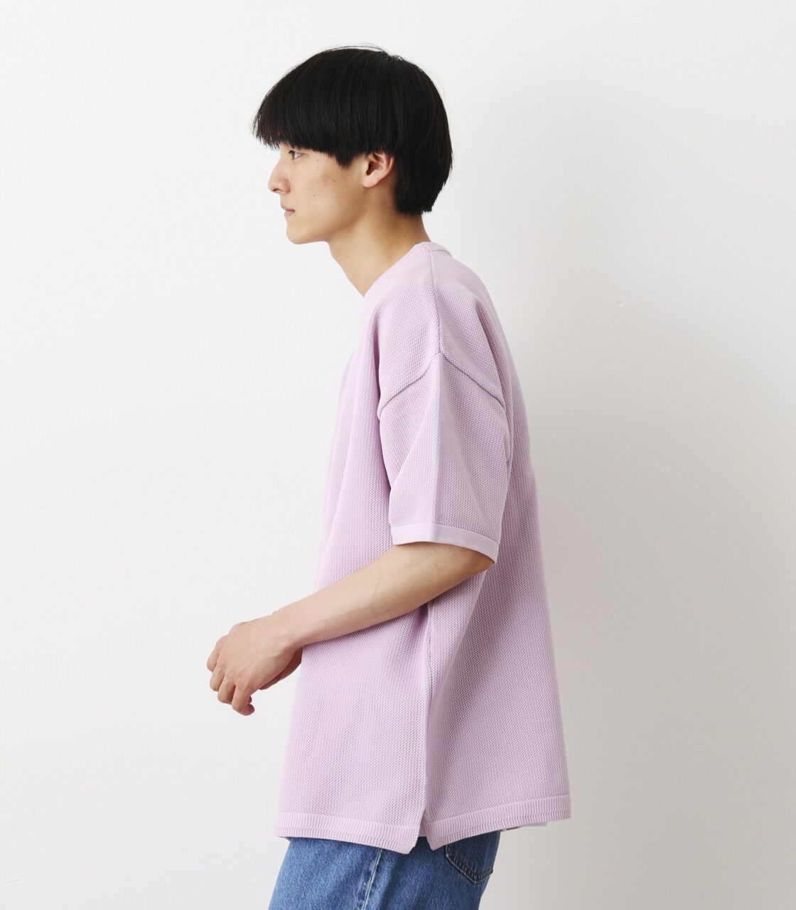 RODEO CROWNS「2段リブ 半袖ニット」|ニット・セーター|