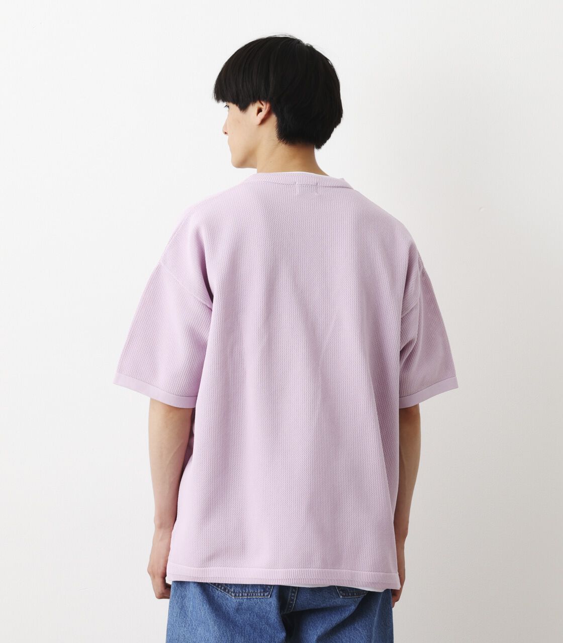 RODEO CROWNS「2段リブ 半袖ニット」|ニット・セーター|