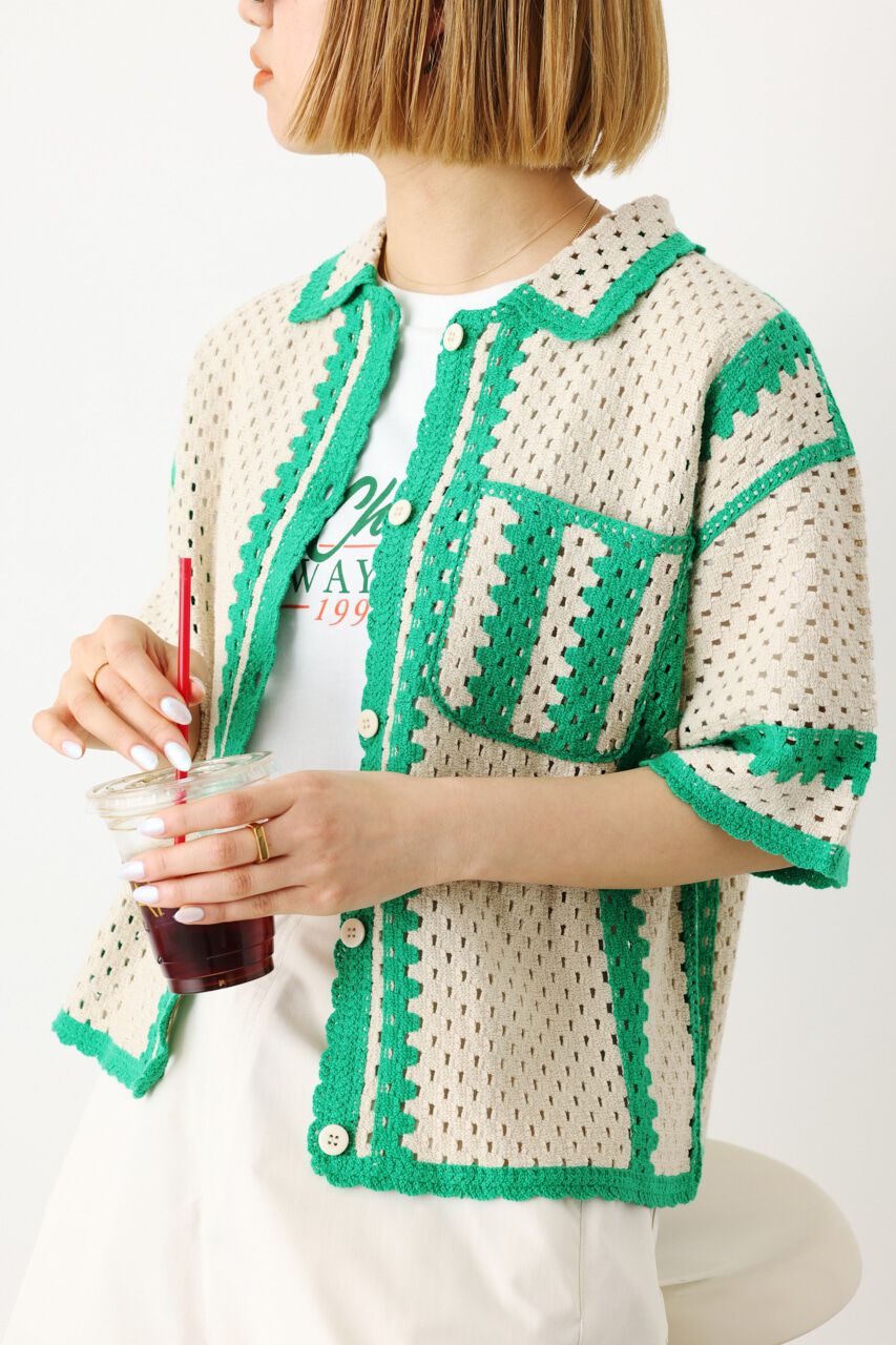 RODEO CROWNS「クロシェカーディガン」|カーディガン|