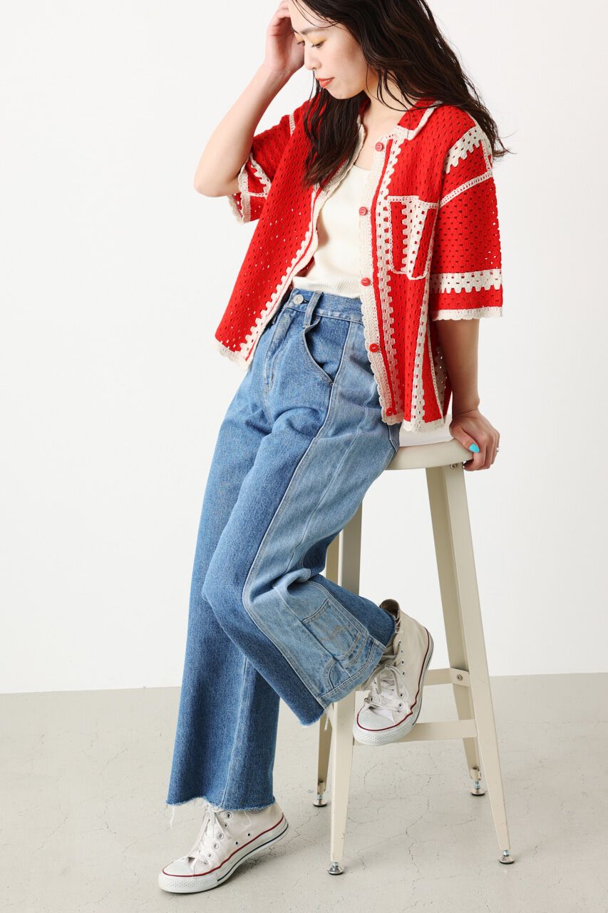 RODEO CROWNS「クロシェカーディガン」|カーディガン|