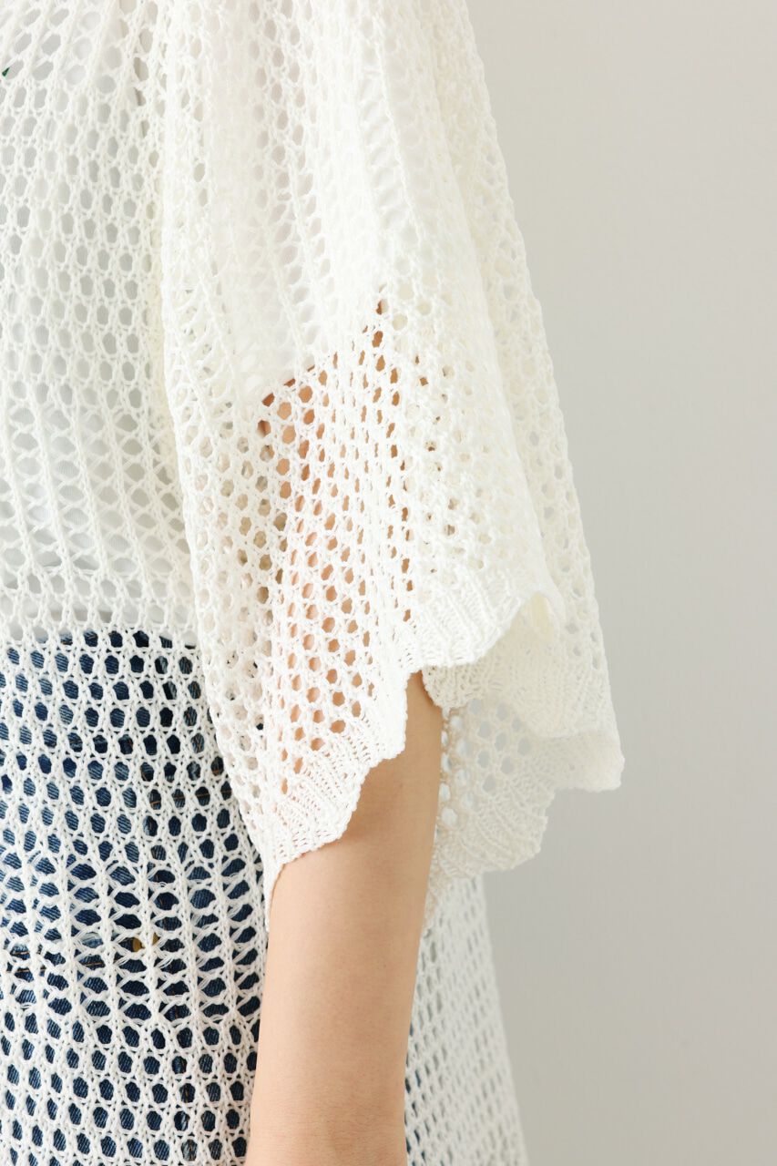 RODEO CROWNS「透かし編みニットロングカーディガン」|カーディガン|