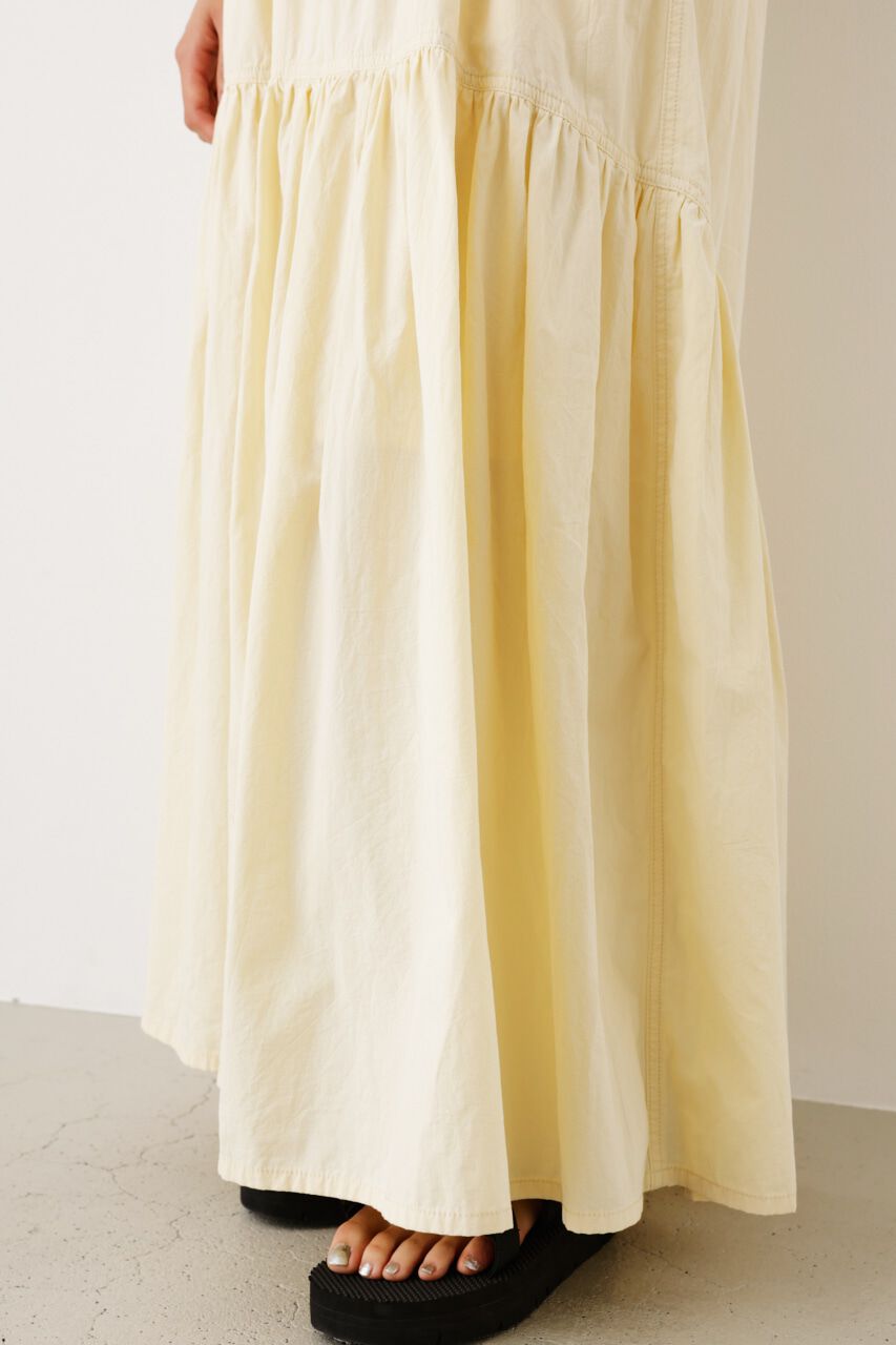 RODEO CROWNS「ギャザー切り替えロングスカート」|スカート|