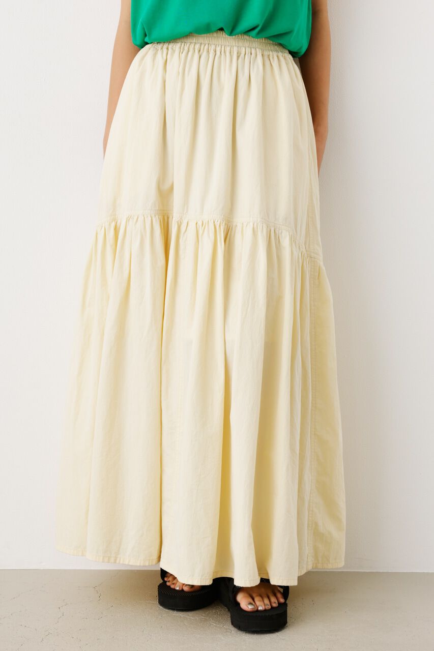 RODEO CROWNS「ギャザー切り替えロングスカート」|スカート|