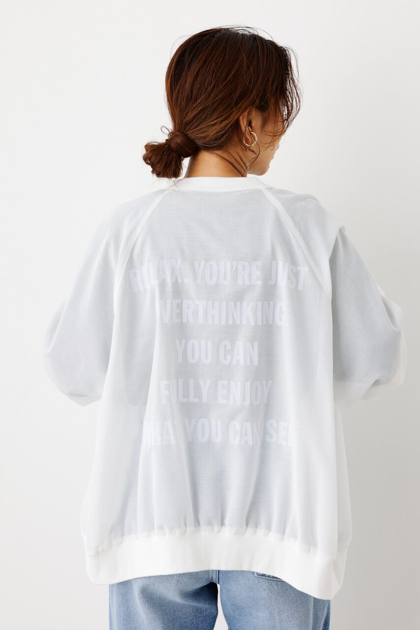 RODEO CROWNS「ボリュームスリーブシアーブルゾン」|ブルゾン・スタジャン|