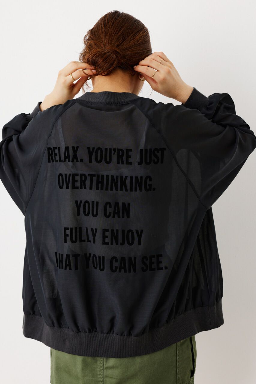 RODEO CROWNS「ボリュームスリーブシアーブルゾン」|ブルゾン・スタジャン|