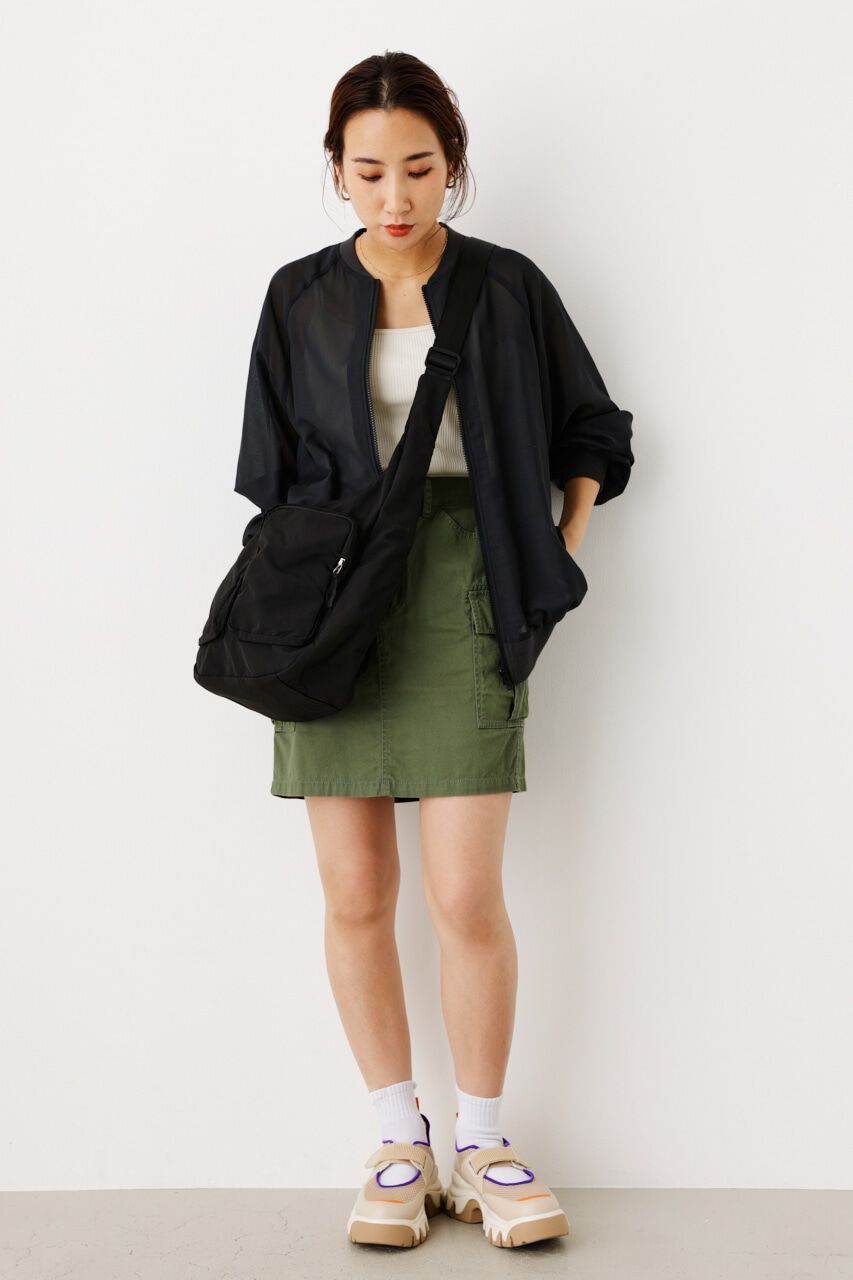 RODEO CROWNS「ボリュームスリーブシアーブルゾン」|ブルゾン・スタジャン|